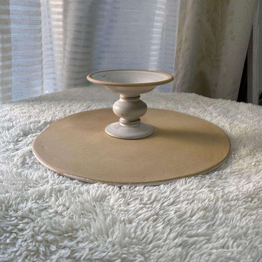 直井真奈美 ケーキスタンド コンポート お皿 作家 20cm