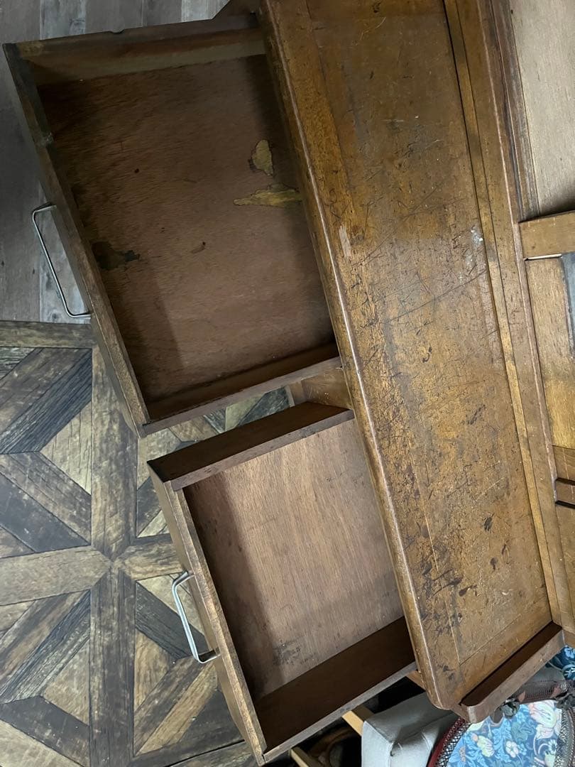 学習机 勉強机 昭和レトロ 当時物 インテリア アンティーク 古道具