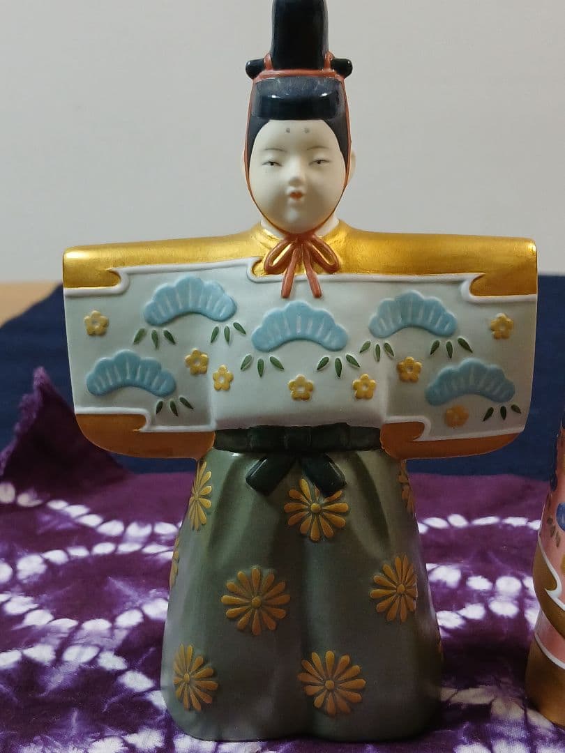 雛人形 立雛のりたけ　陶器製　ヴィンテージ