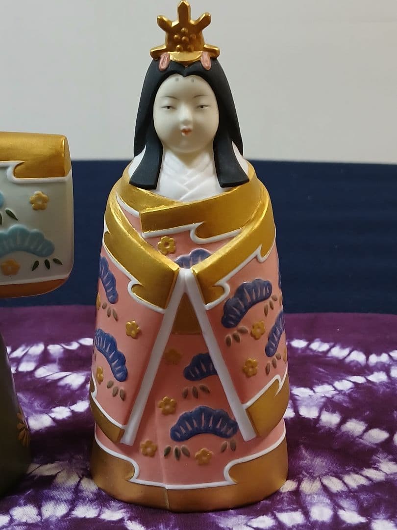雛人形 立雛のりたけ　陶器製　ヴィンテージ