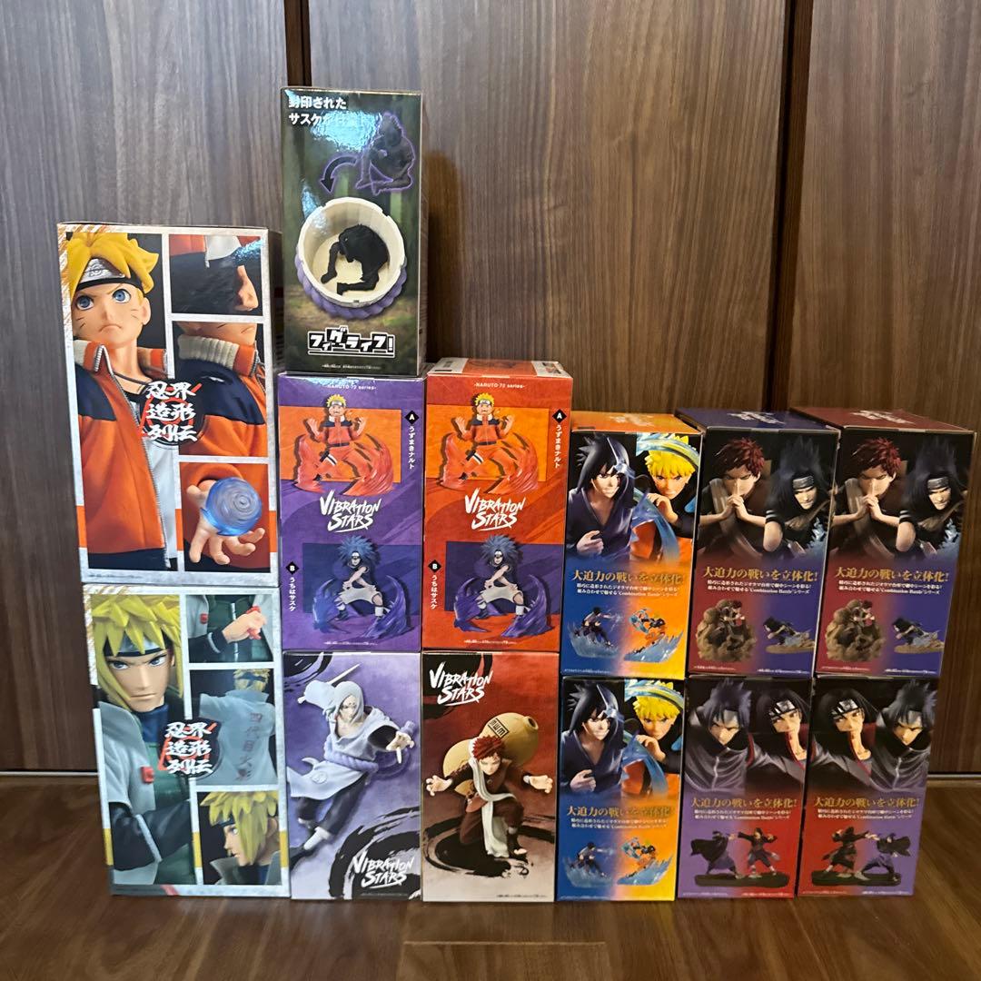 NARUTO疾風伝　フィギュア13体セット　棺桶/忍界造形列伝/バイブレーション