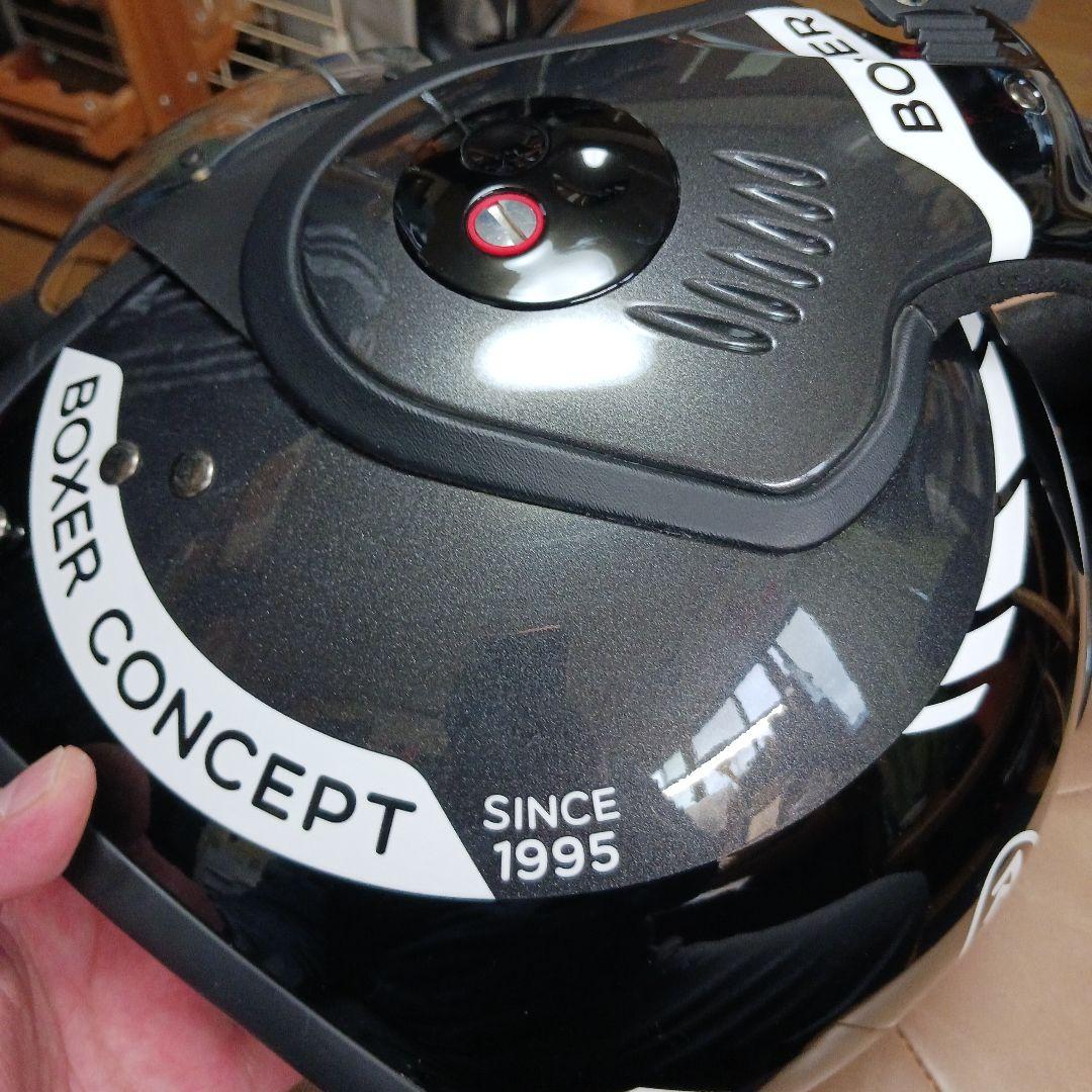 ROOF 　BOXER　V8システムヘルメット ブラック/ホワイトLP20