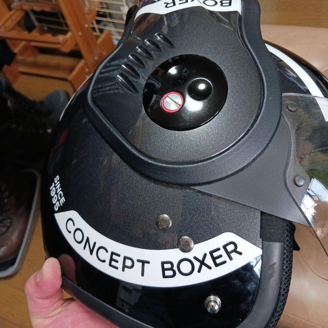 ROOF 　BOXER　V8システムヘルメット ブラック/ホワイトLP20