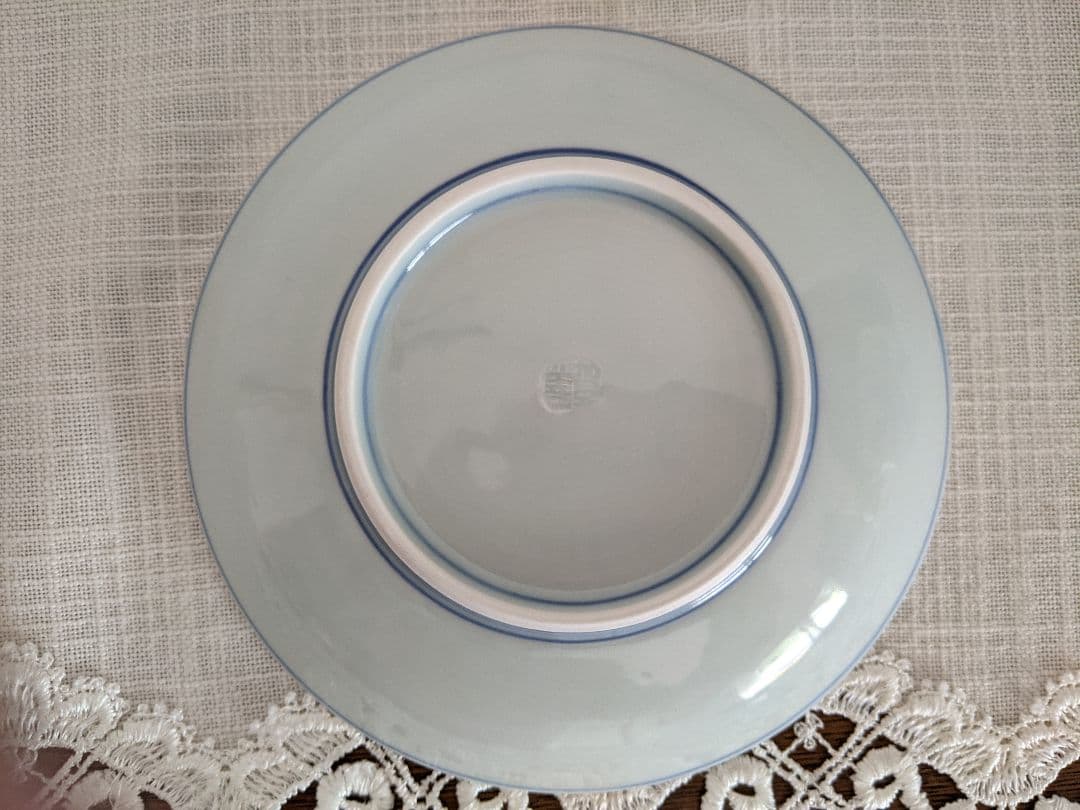 手描き　清水焼　北村賀善　洋花デザイン