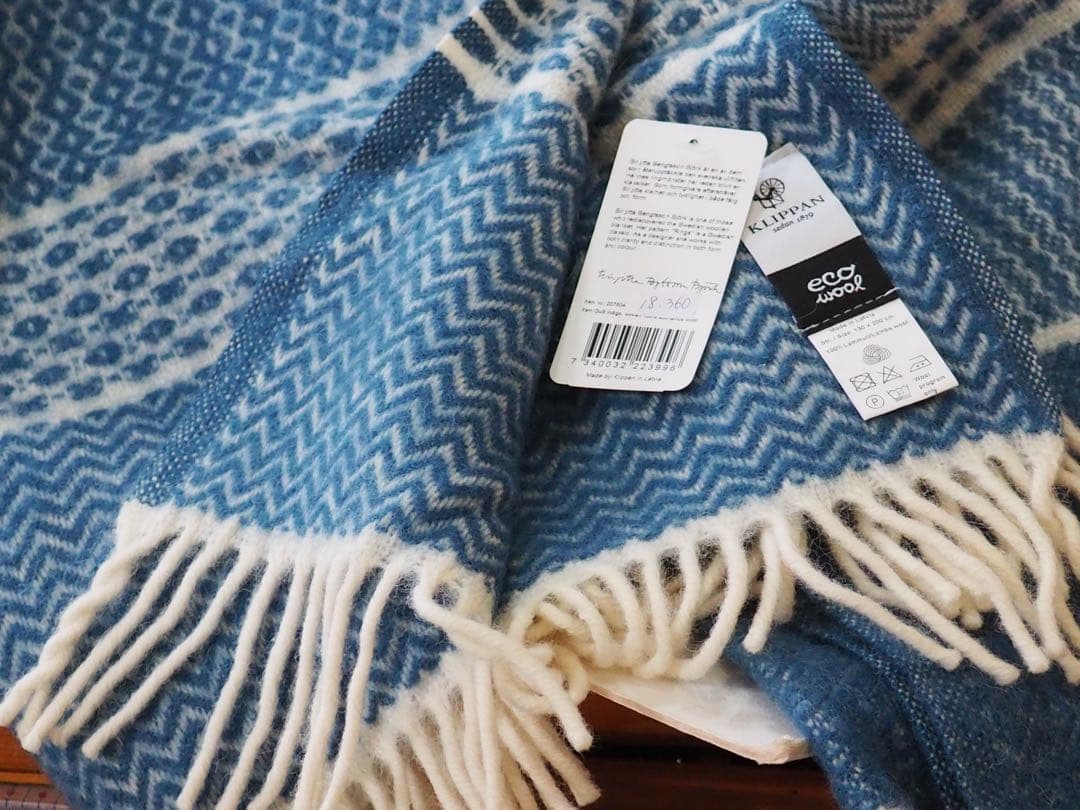 クリッパン ブランケット　quilt indigo スロー スウェーデン