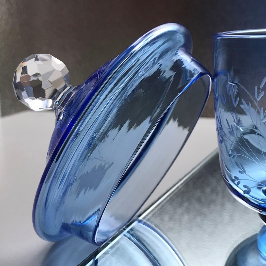 優しいお花★オールドサンルイSt Louisボンボニエール♡ジャポニズム♡菓子器