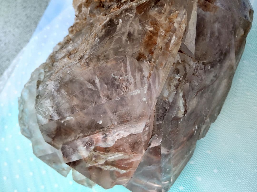 【貴重】巨大アメジストエレスチャル原石 2.45kg！！