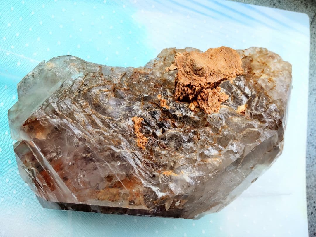 【貴重】巨大アメジストエレスチャル原石 2.45kg！！