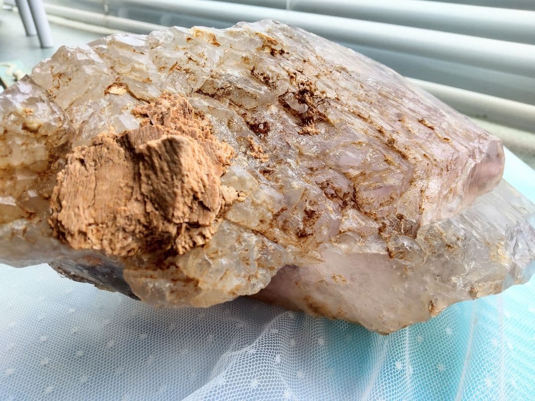 【貴重】巨大アメジストエレスチャル原石 2.45kg！！