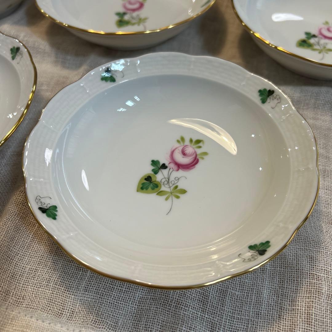 Herend ウィーンの薔薇　オリエンタルボウル　L サイズ　5枚セット　箱あり