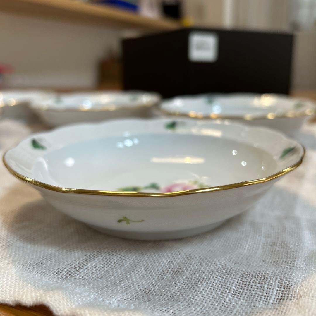 Herend ウィーンの薔薇　オリエンタルボウル　L サイズ　5枚セット　箱あり