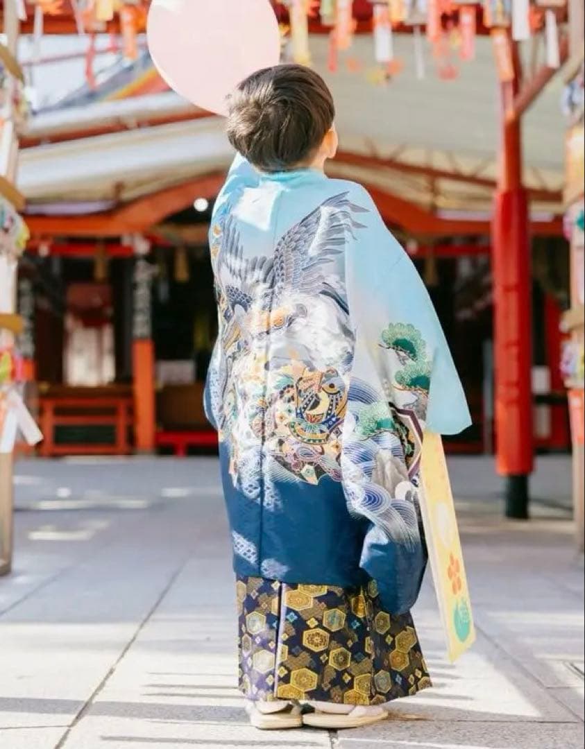 七五三 羽織袴13点フルセット！3〜５歳男児用 送料込み