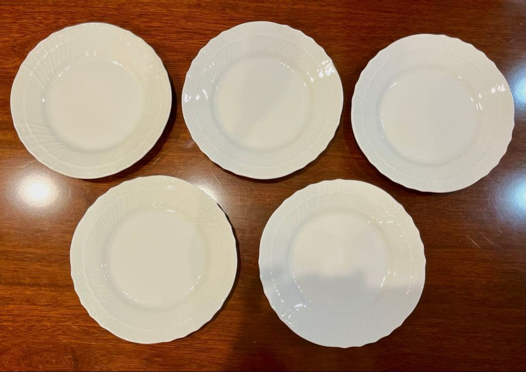 リチャードジノリ　ベッキオホワイト　プレート　17cm 5枚