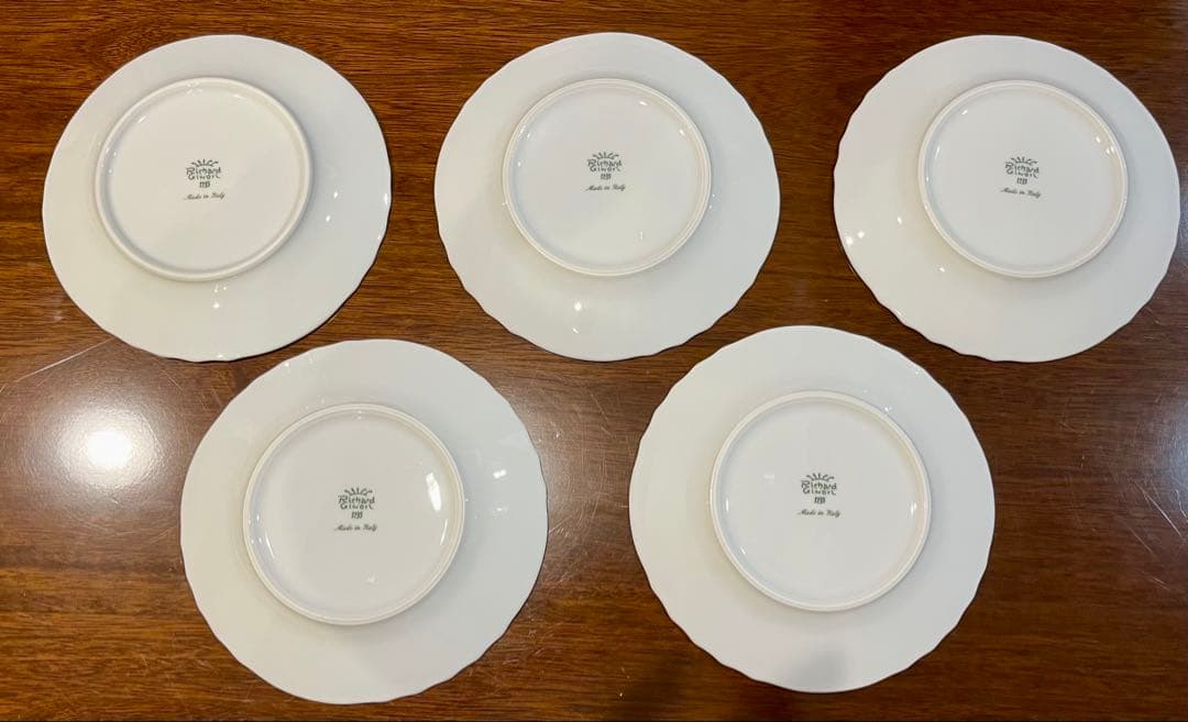 リチャードジノリ　ベッキオホワイト　プレート　17cm 5枚