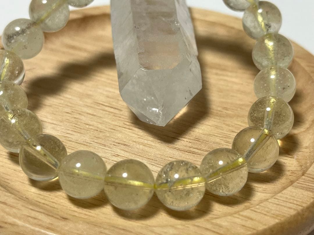 リビアングラス ブレスレット 約9mm 内径約16cm