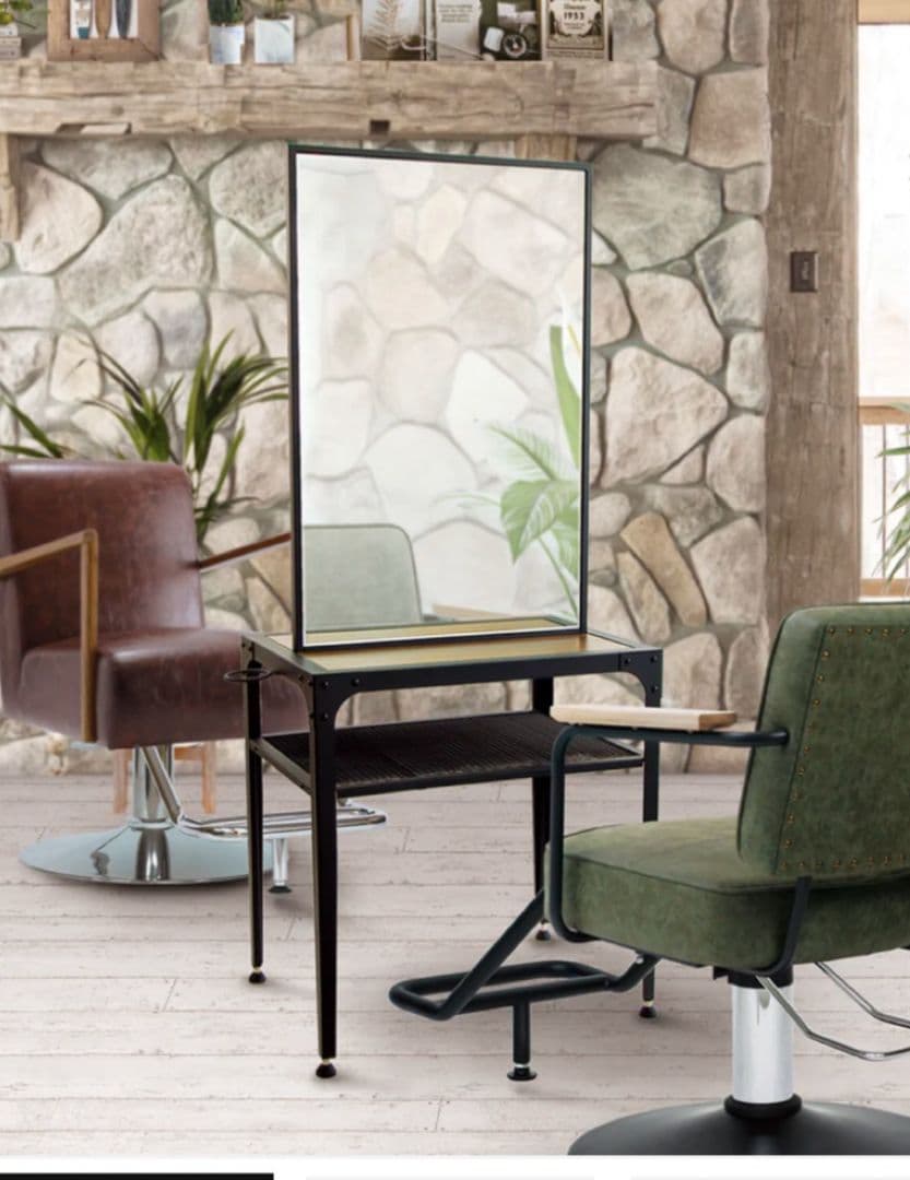 [送料無料]mateli アイアンドレッサー　ドレッサーロジェ　両面鏡　美容室