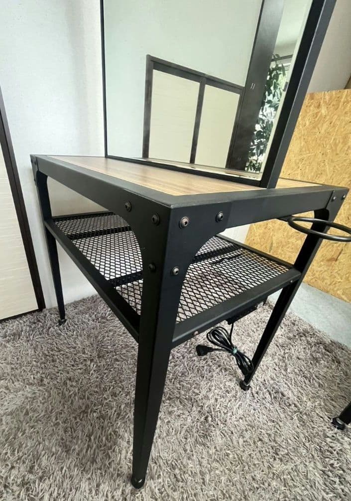 [送料無料]mateli アイアンドレッサー　ドレッサーロジェ　両面鏡　美容室