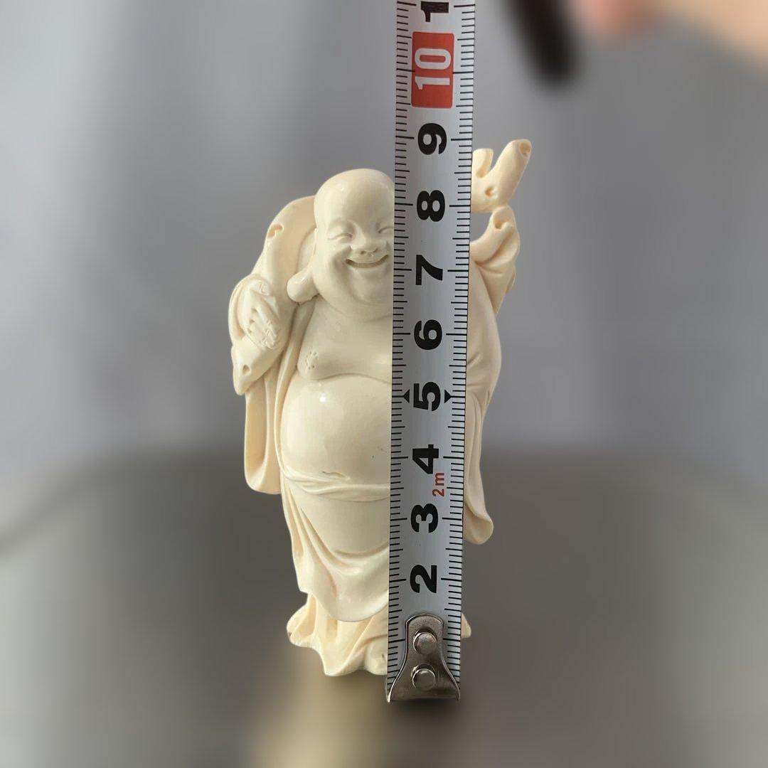 【詳細不明】時代物　置物　荷物を担ぐ太った男