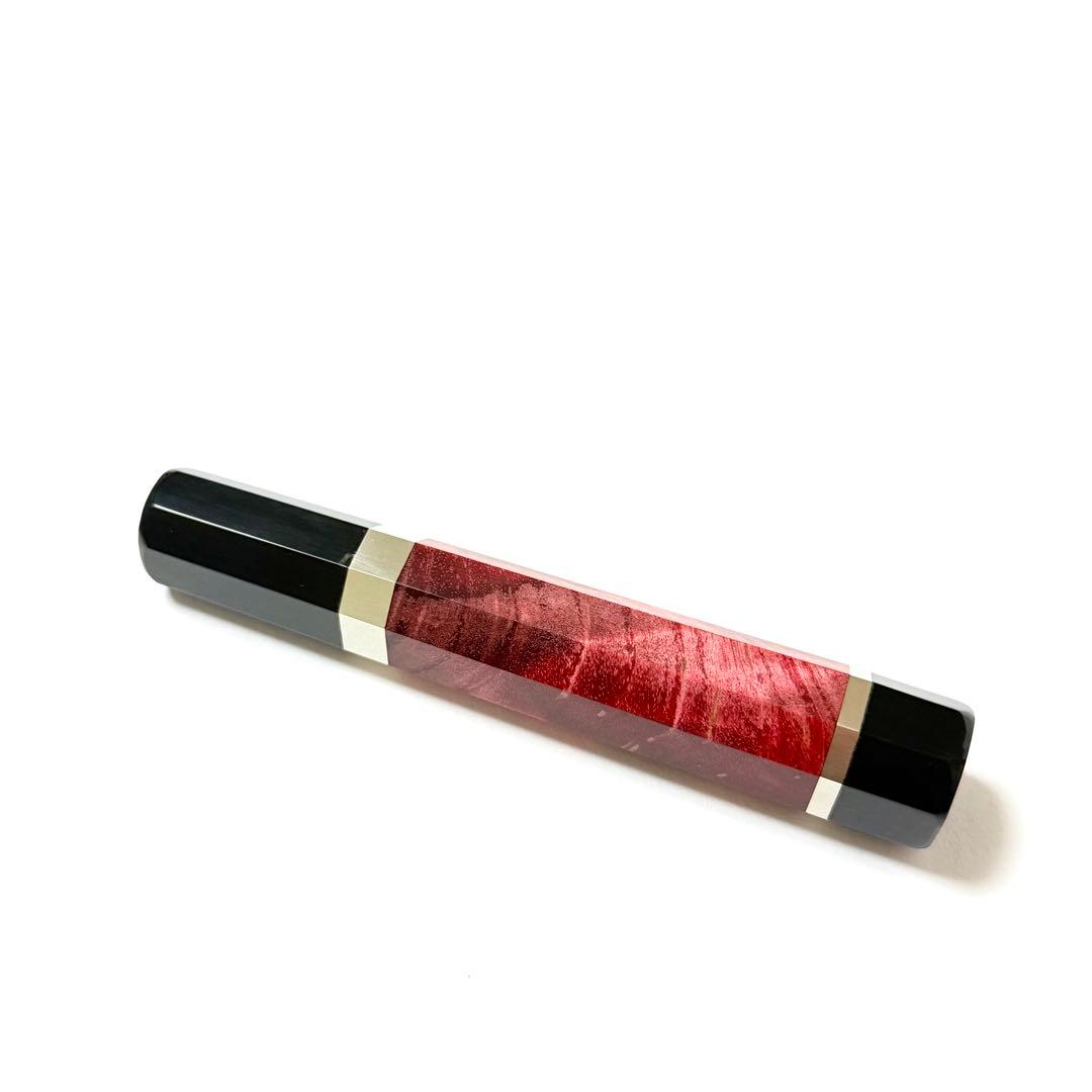 黒水牛角 ペティ4寸 スタビライズドウッド 八角柄 ペティ120 包丁の柄k