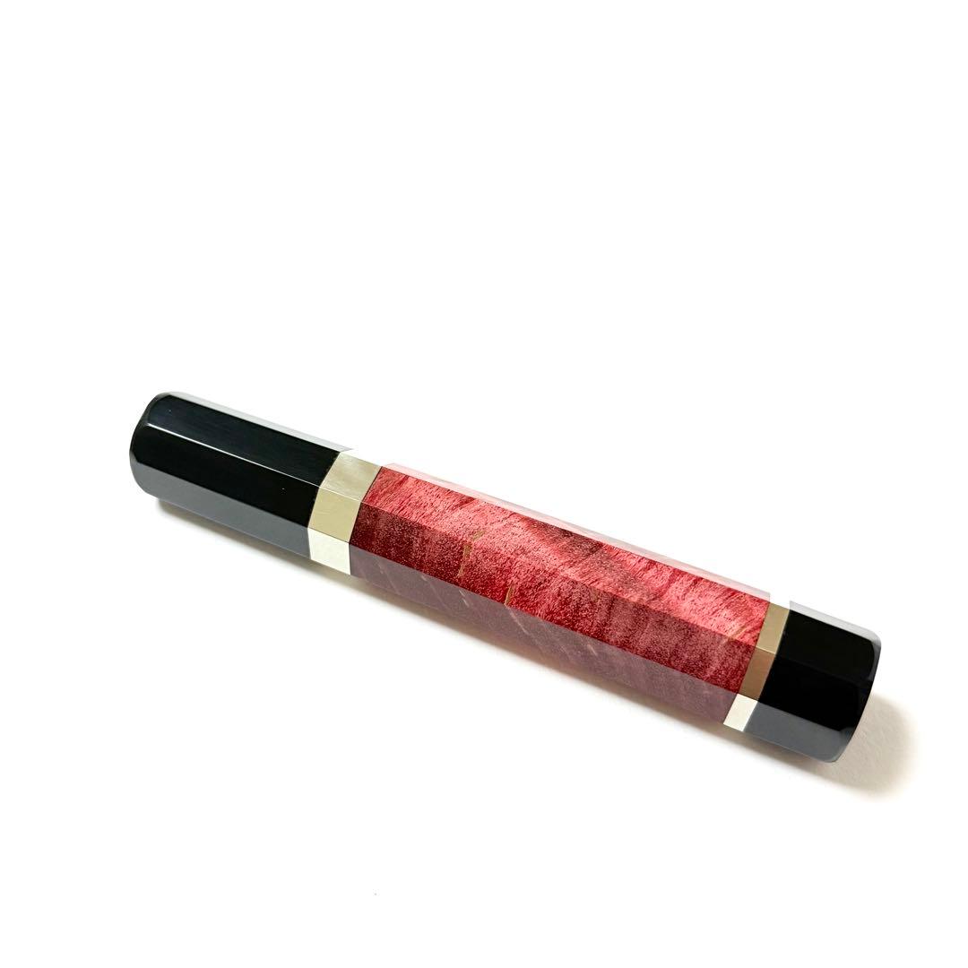 黒水牛角 ペティ4寸 スタビライズドウッド 八角柄 ペティ120 包丁の柄k