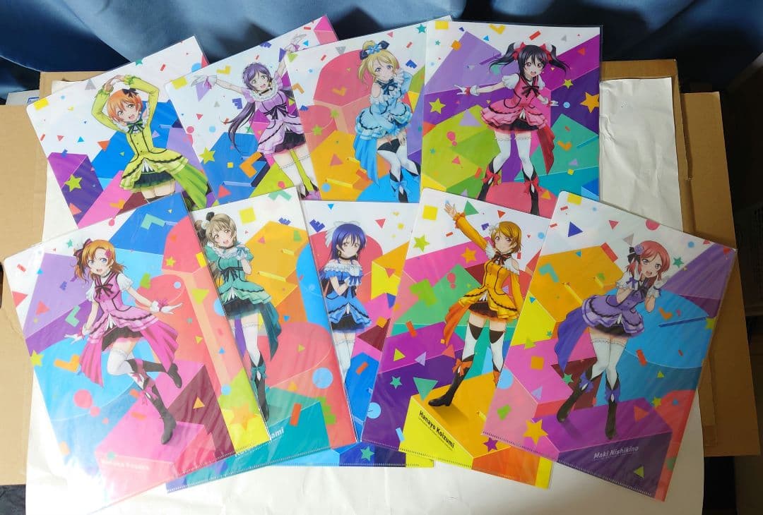 ラブライブ！ バースデーフィギュア 9体セット　クリアファイル 特典付き