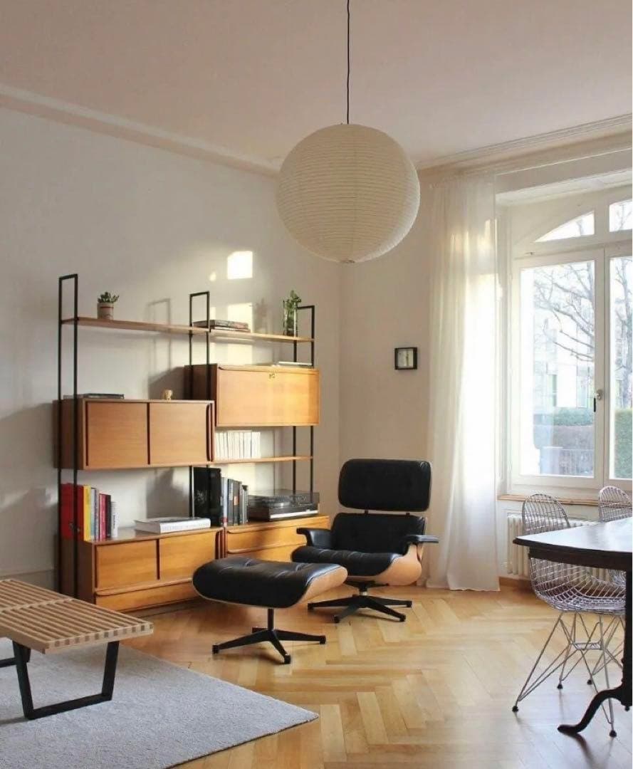 【新品未使用】イサムノグチ akari 55A オゼキ黒箱 LED電球ソケット付