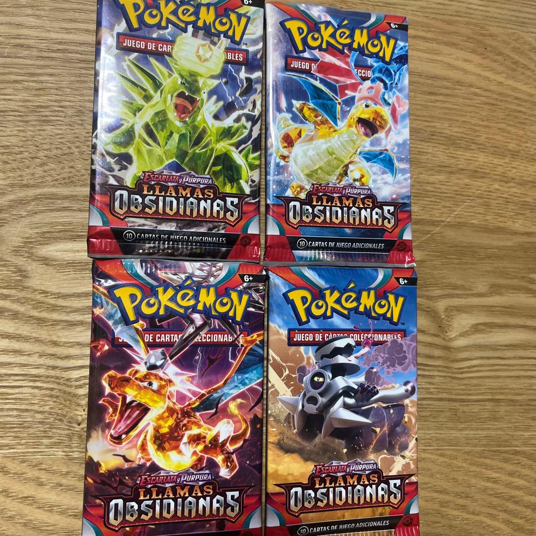 スペイン版 海外版 4パック 希少品 ポケカ ポケモンカード - メルカリ