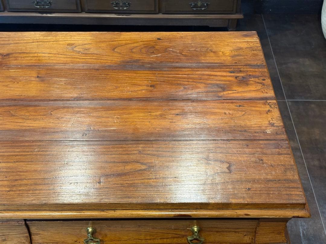 英国　アンティーク　ウッドデスク　スリランカ　ライティングデスク　ブラウン　ns