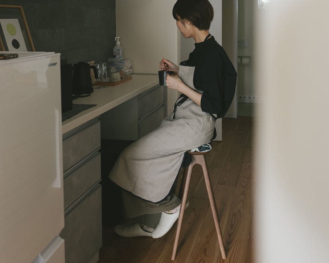 キッチンスツールNA H530＋ミナ ペルホネンlife puzzle [BL]