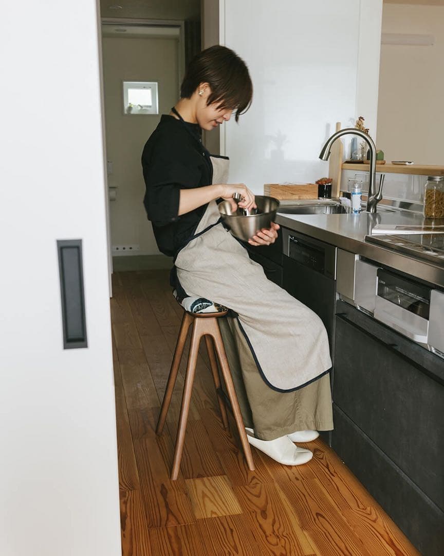 キッチンスツールNA H530＋ミナ ペルホネンlife puzzle [BL]