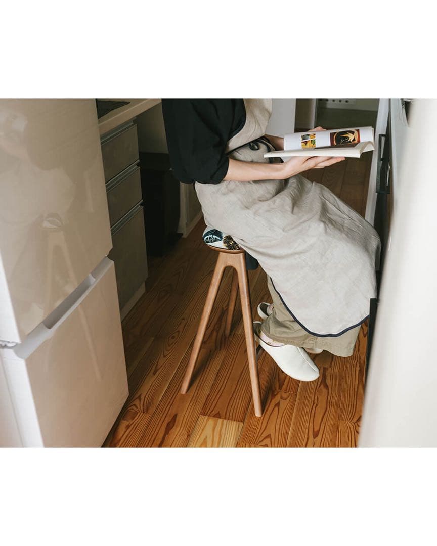 キッチンスツールNA H530＋ミナ ペルホネンlife puzzle [BL]