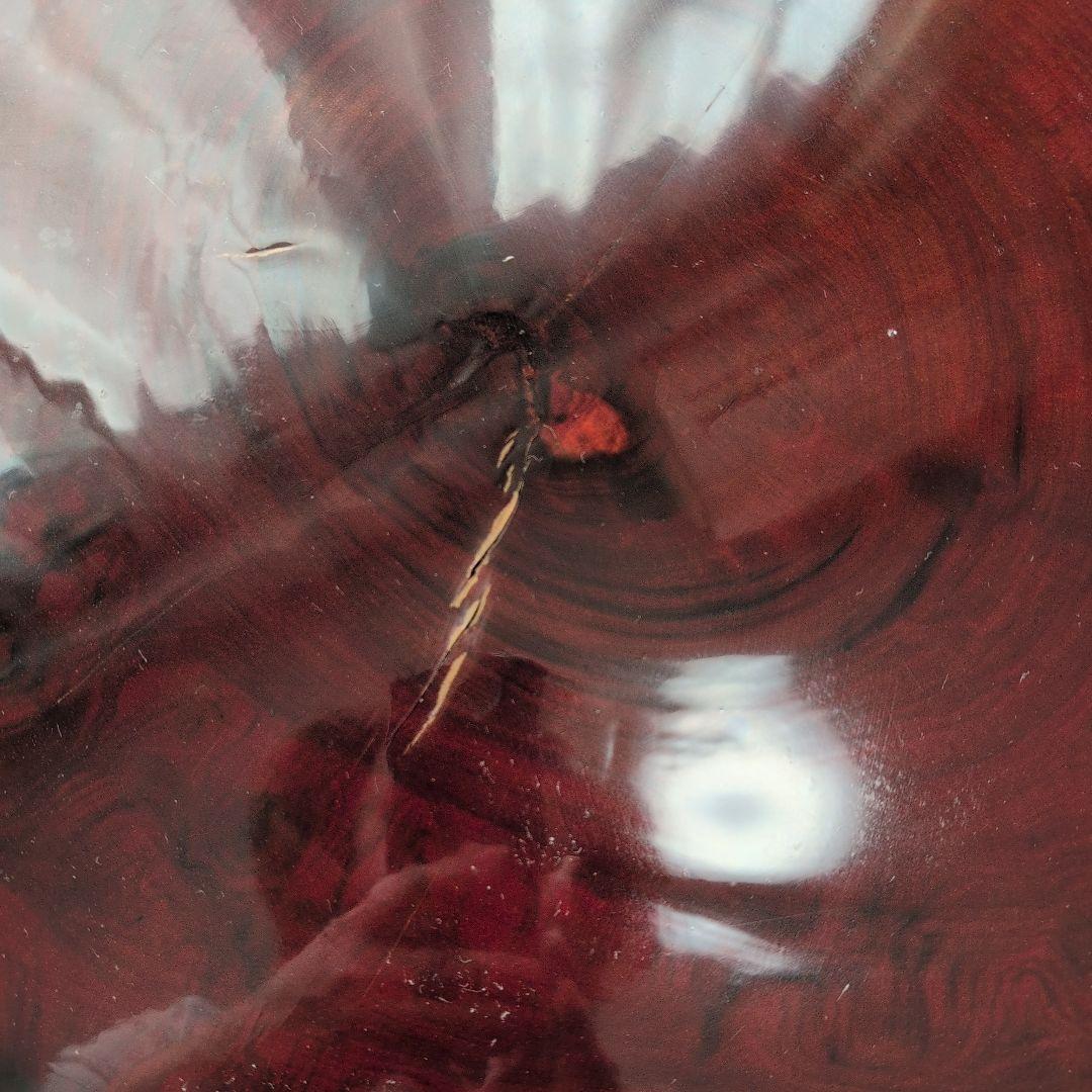 【高級】一枚板輪切り座卓　大株丸太1本木　年輪　天然木 光沢仕上げ