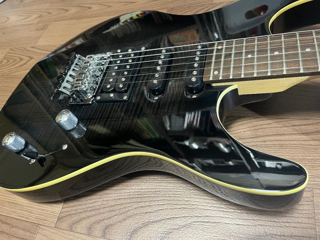 s*n様 Washburn RX25 虎目 シースルーブラック Floyd Ro - メルカリ