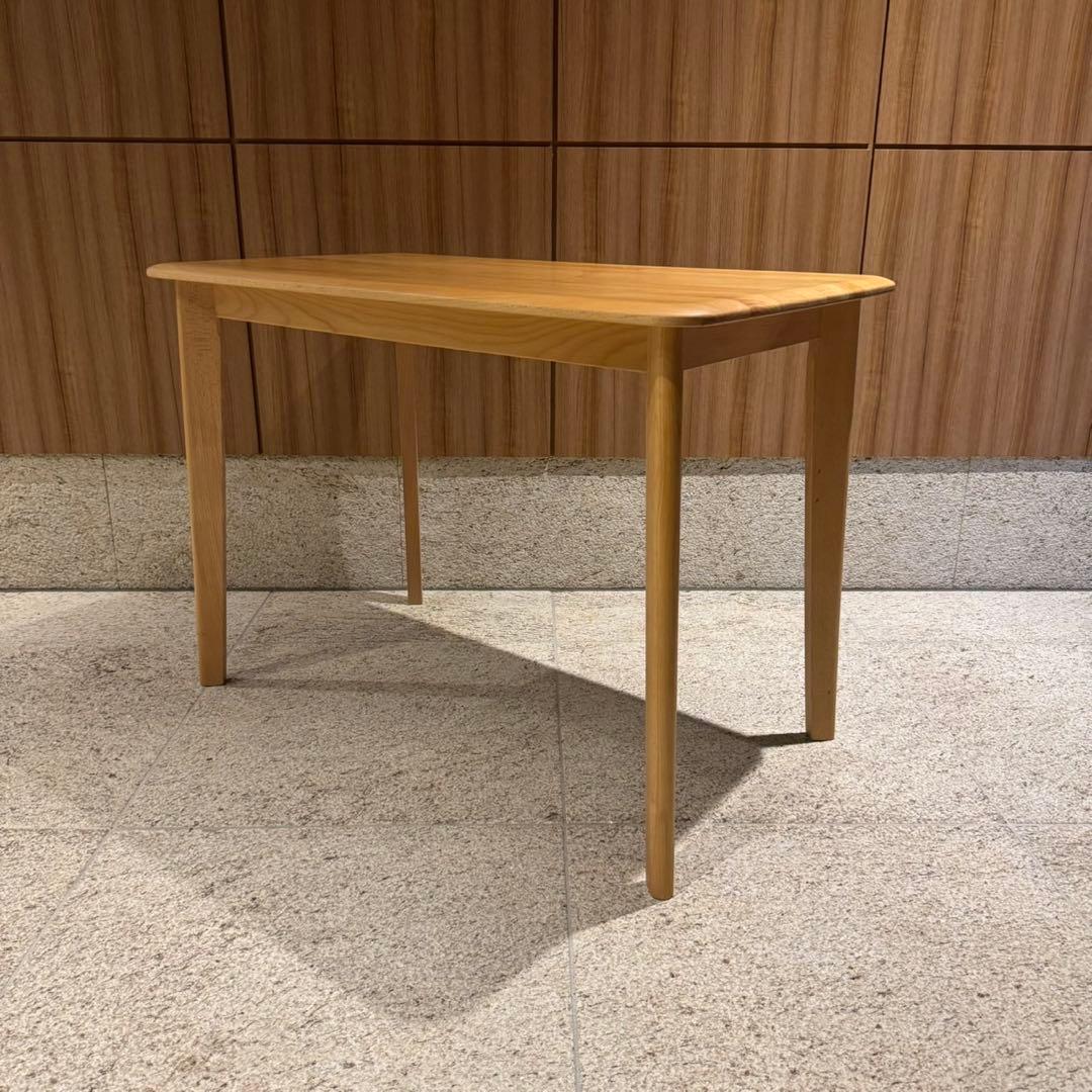 ニトリ リビングデスク 幅100 天然木 ビーチ Nコレクション NA