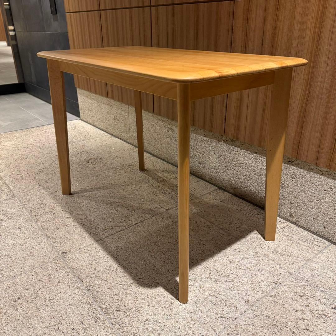 ニトリ リビングデスク 幅100 天然木 ビーチ Nコレクション NA