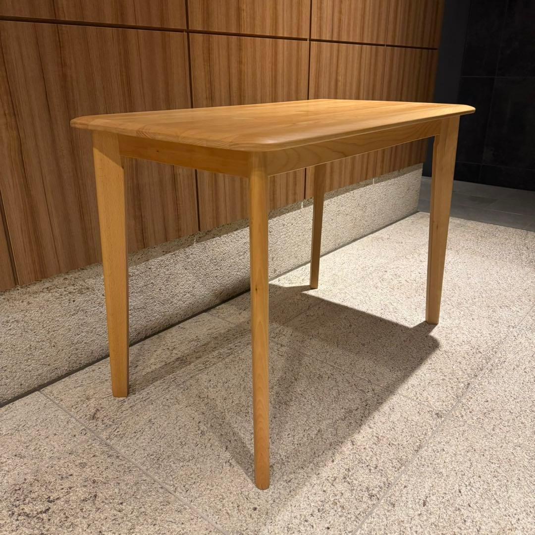 ニトリ リビングデスク 幅100 天然木 ビーチ Nコレクション NA