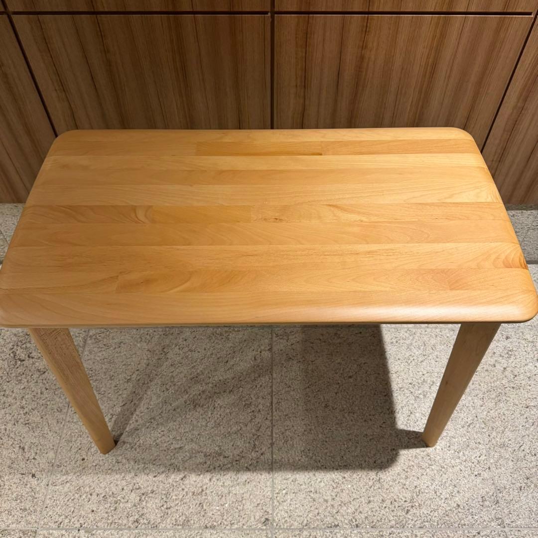 ニトリ リビングデスク 幅100 天然木 ビーチ Nコレクション NA