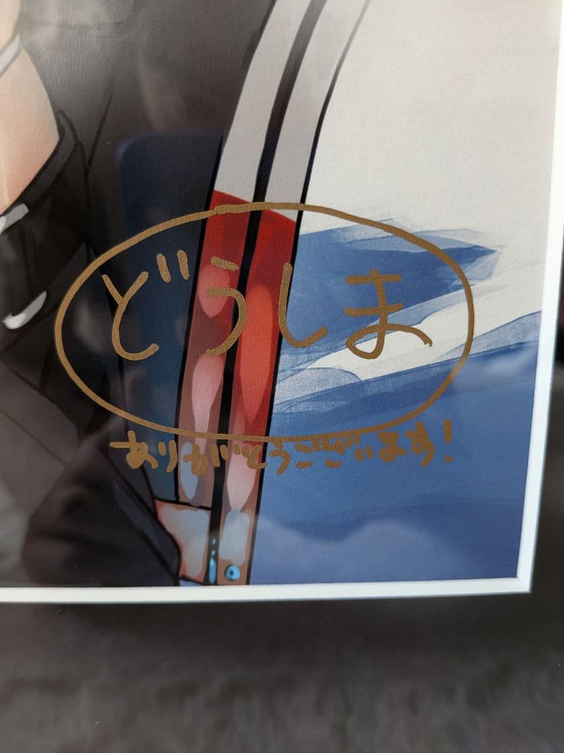 直筆サイン入り　どうしま　描き下ろし A3複製原画　　メロンブックス ジークレー