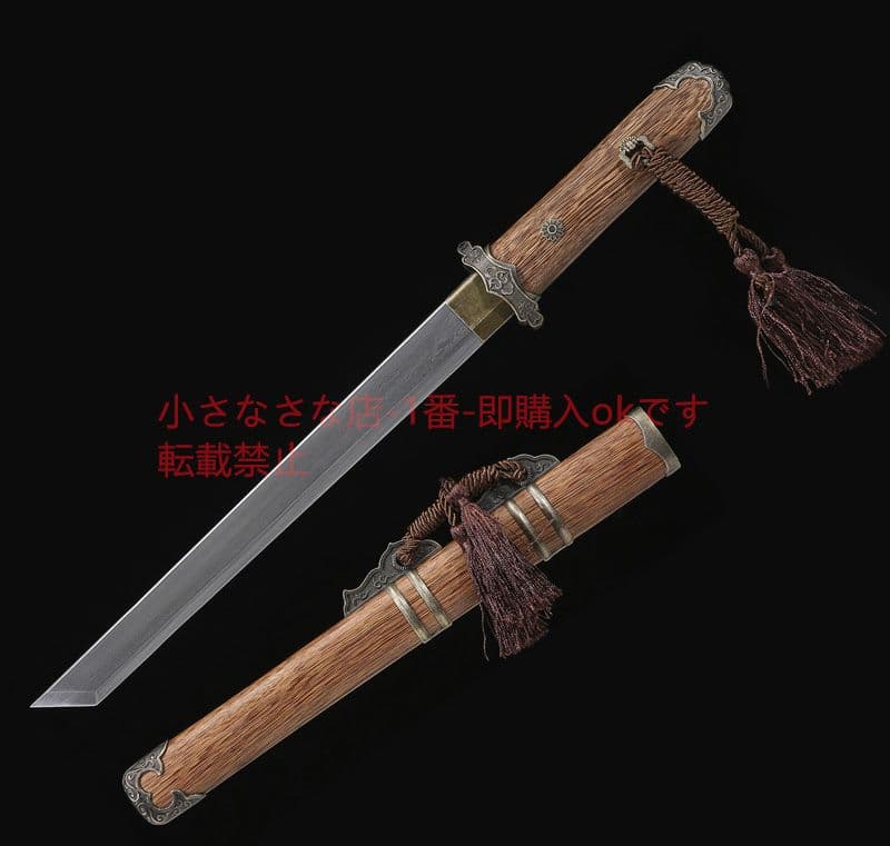 武具刀装具日本刀模造刀 居合刀 肋差 短刀 花梨木六稜唐横刀