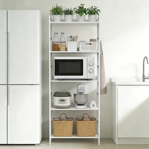 キッチンラック 高さ158cm 耐荷重40Kg レンジ台 キッチン 棚