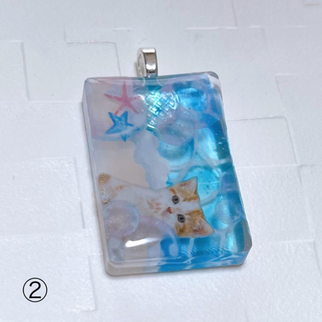 ひなた様お取置きです。レジンヘアゴム 猫ちゃんの夏休みNo.612