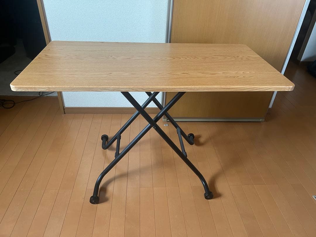 ニトリ 昇降テーブル ライザN ライトブラウン