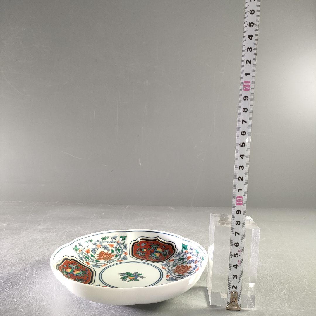 A1211-5/有田焼/其泉窯/草花果実紋銘々皿5客/向付/菓子皿/懐石道具/