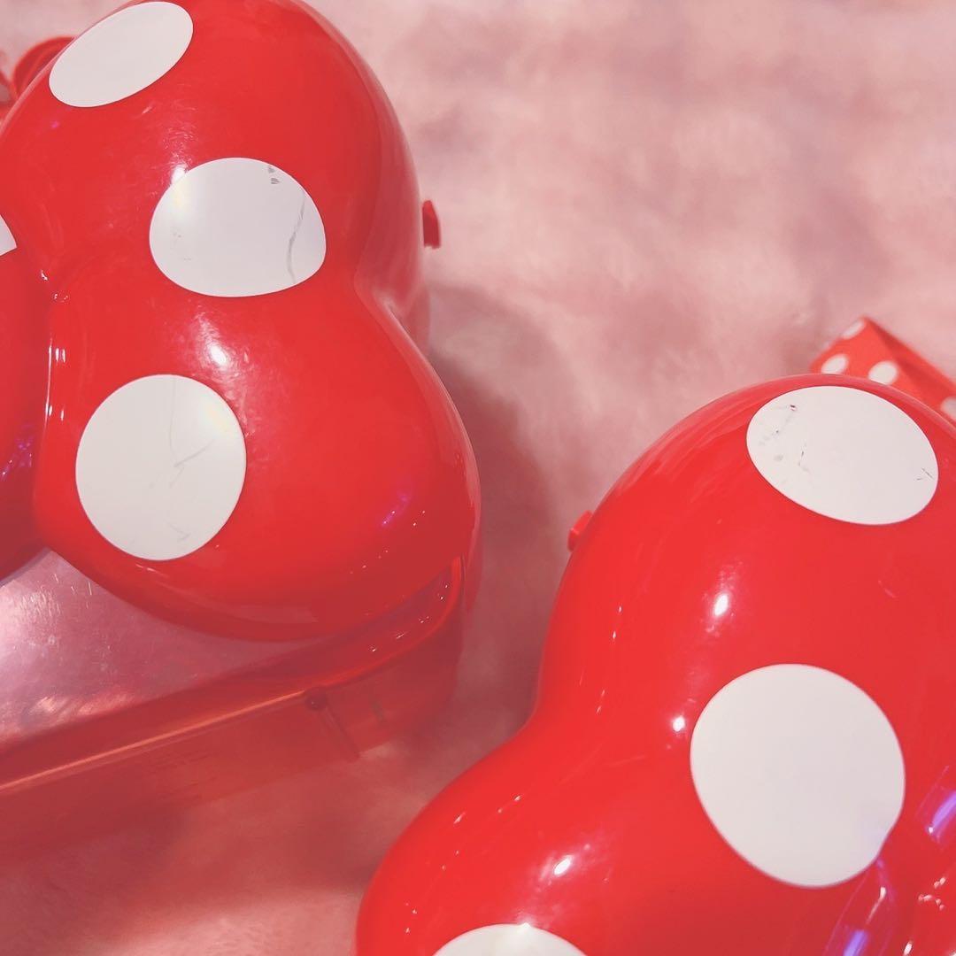 ミニー　ドット　リボン　ポップコーンバケット　ショルダー　セット ♡