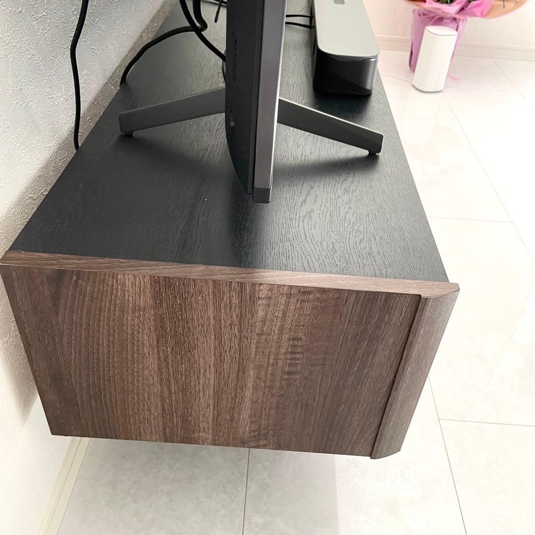 【美品】テレビ台 HAL style 65型　幅144.2㎝ ブラック　高さ調整