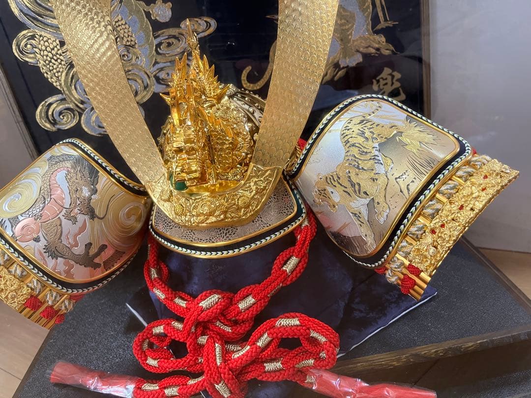 五月人形 金色の兜 初節句