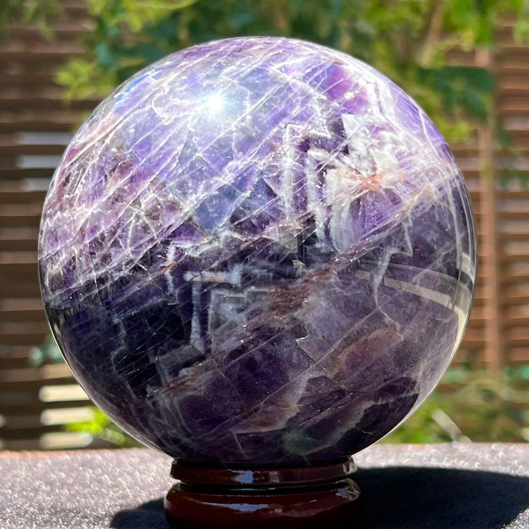 ☆超極上大玉☆神秘的な色合いと模様☆超高波動 アゾゼオ アマゼツ 丸玉 原石