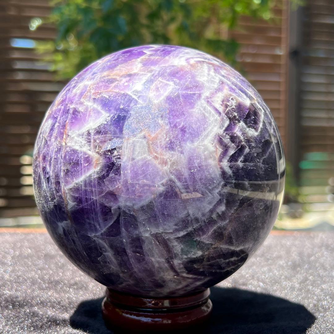 ☆超極上大玉☆神秘的な色合いと模様☆超高波動 アゾゼオ アマゼツ 丸玉 原石