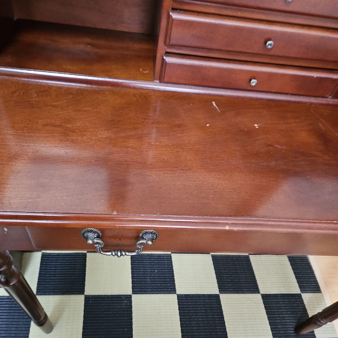 引き取り限定 アンティーク テーブル ミラー ダークブラウン ドレッサー ミラー