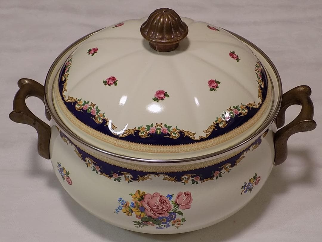 ASTA WEST GERMANY 1970年代のホーロー両手鍋　新品未使用